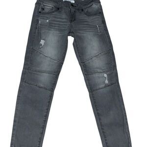 Kancan Los Angeles Charcoal Distressed Jeans Size 5 / 26